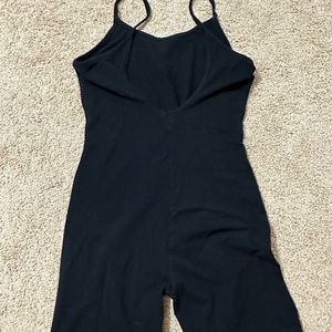 Cotton Romper w/ Open Back